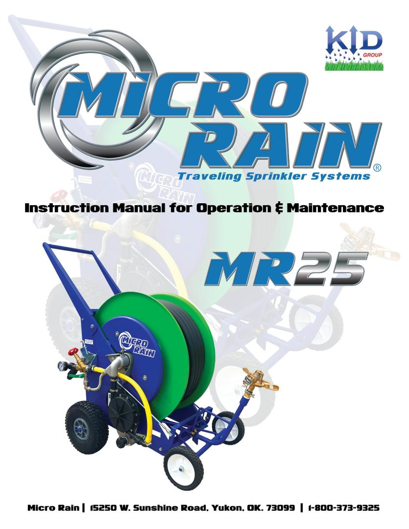 MR25 Operator's/Parts Manual
