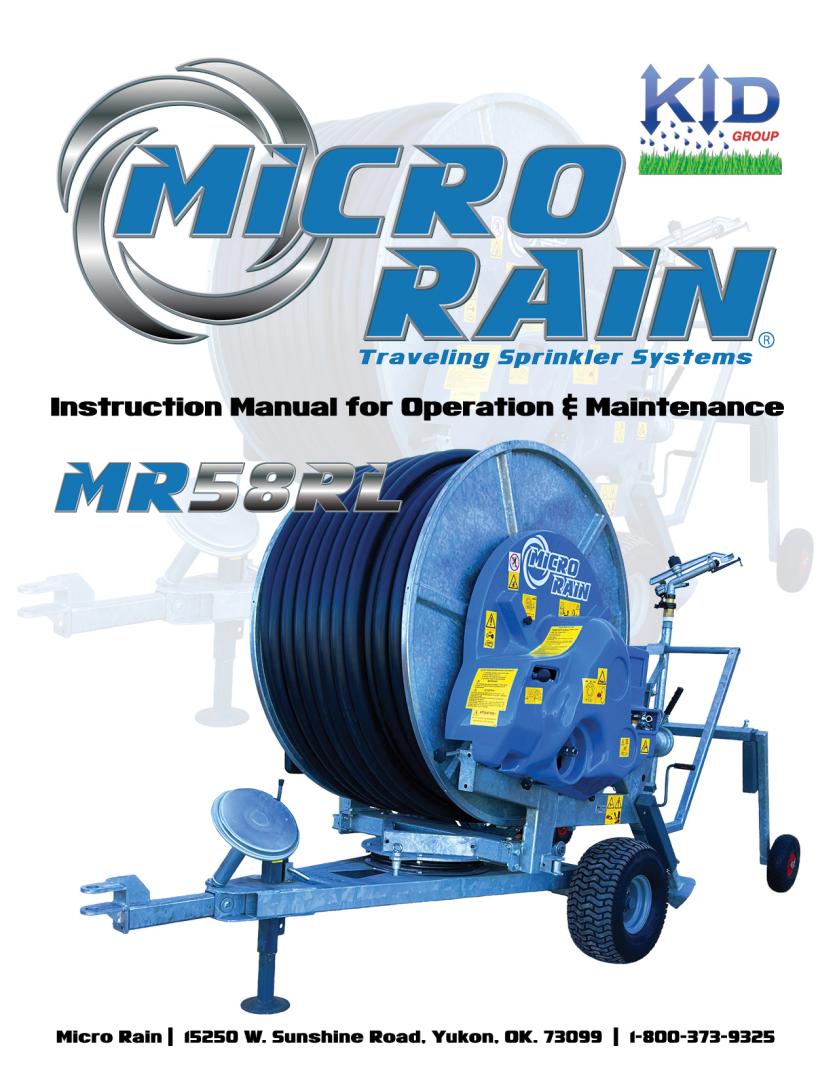 MR58RL Operator's Manual