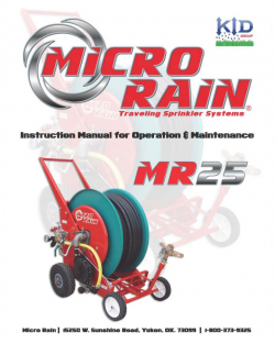 MR25 Operator's/Parts Manual